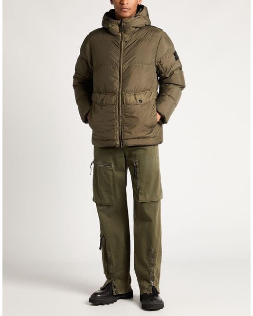 Stone Island Green Puffer Polyamide for men