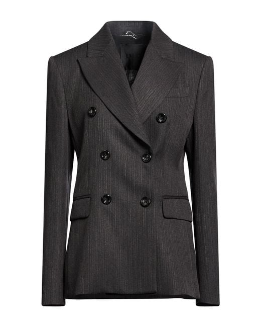 Liu Jo Black Blazer Polyester, Viscose, Elastane