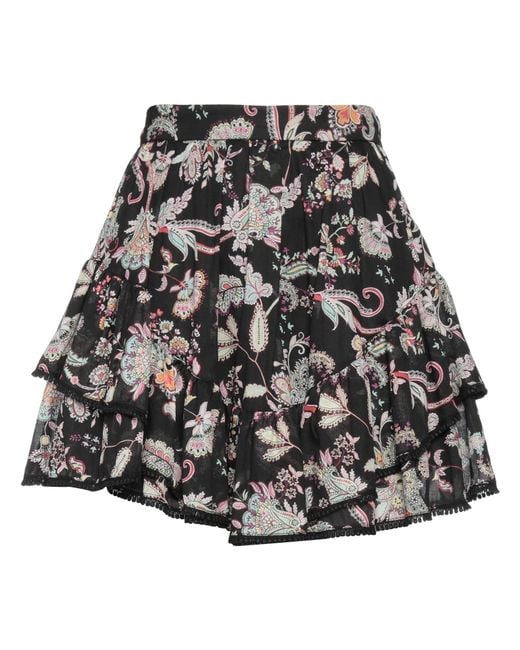 Twinset Gray Mini Skirt Cotton