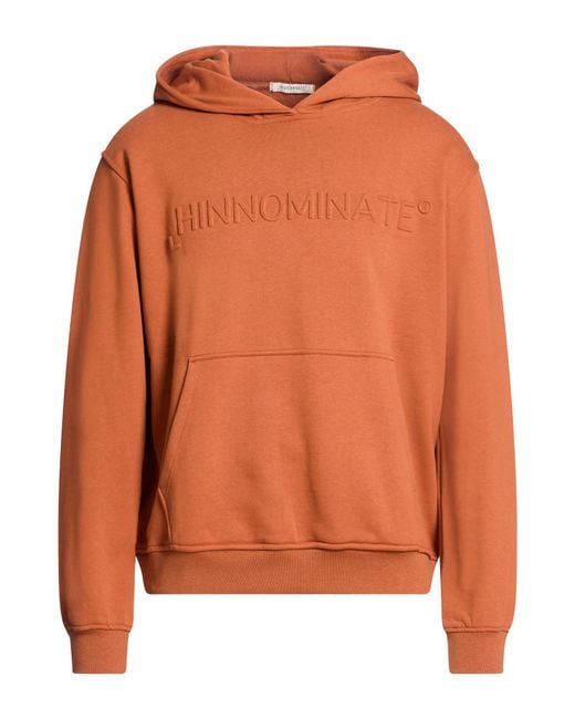hinnominate Orange Sweatshirt Cotton, Elastane for men