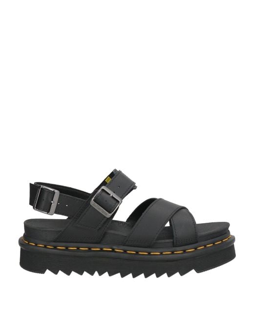 Dr. Martens Black Sandals Leather