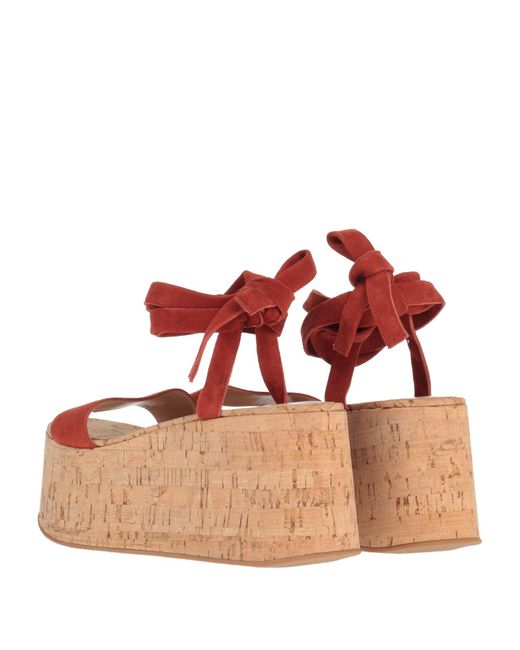 Gianvito Rossi Red Sandals