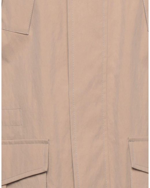 Herno Natural Khaki Jacket Cotton, Polyamide for men