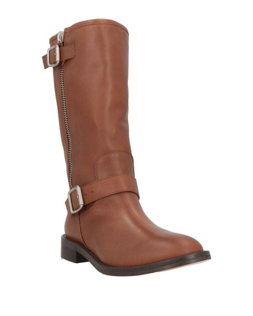 Via Roma 15 Brown Boot Leather