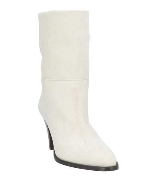 Isabel Marant White Ankle Boots