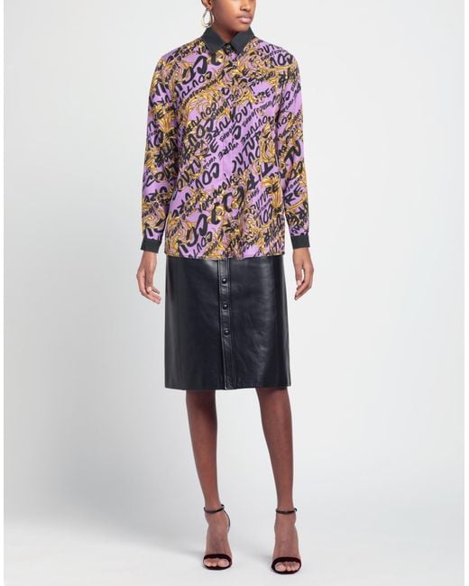 Versace Jeans Couture Purple Shirt Viscose