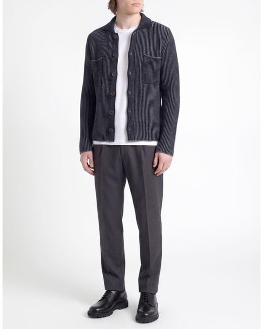 Messagerie Blue Midnight Cardigan Virgin Wool for men