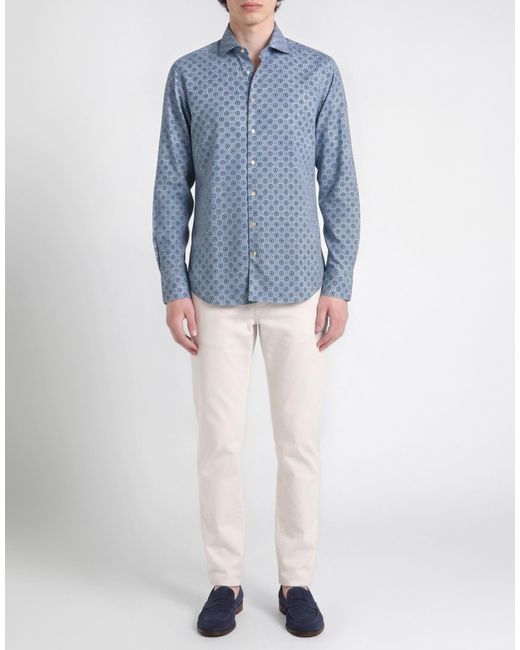 Stenstroms Blue Light Shirt Cotton for men