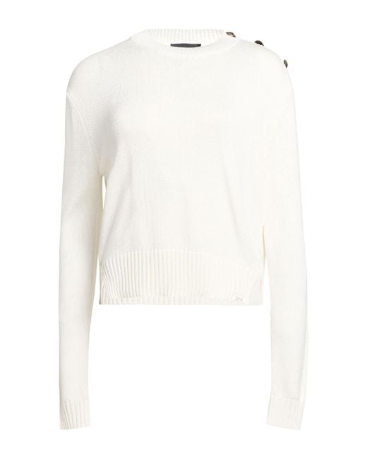 Peuterey White Sweater Viscose, Polyamide
