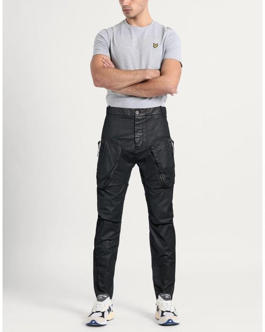 Masnada Gray Pants Cotton, Elastane for men