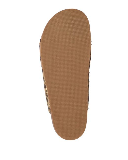 Emanuélle Vee Brown Sand Mules & Clogs Leather