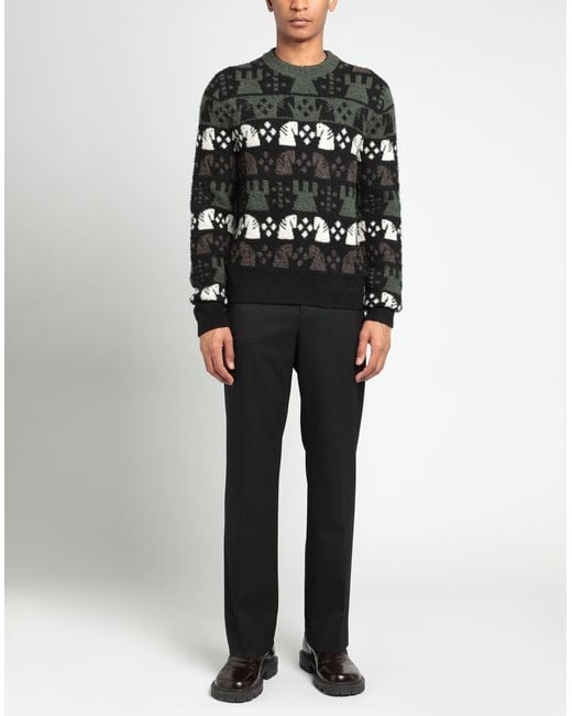Burberry Black Sweater Wool, Polyester for men