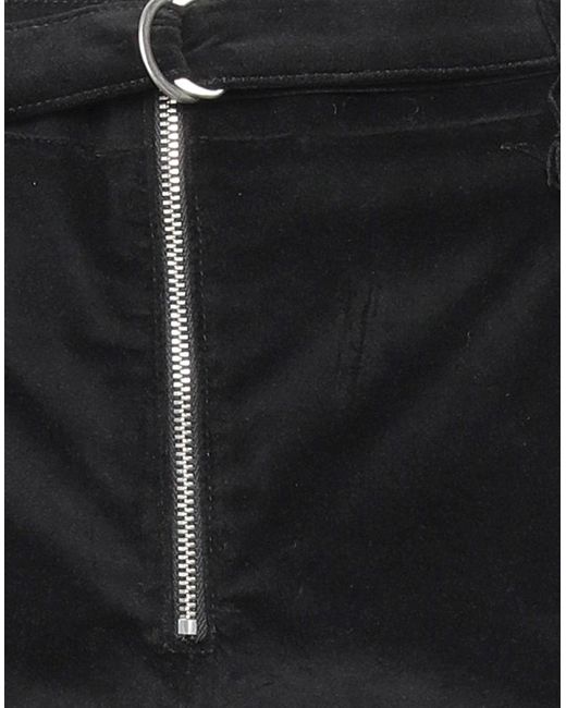 CAPASA MILANO Black Shorts & Bermuda Shorts Cotton, Polyurethane