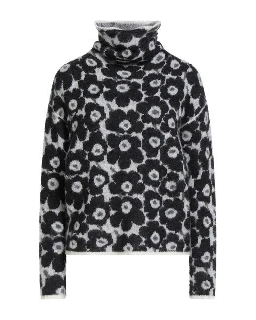 ALESSIA SANTI Black Turtleneck Alpaca Wool, Polyamide, Wool