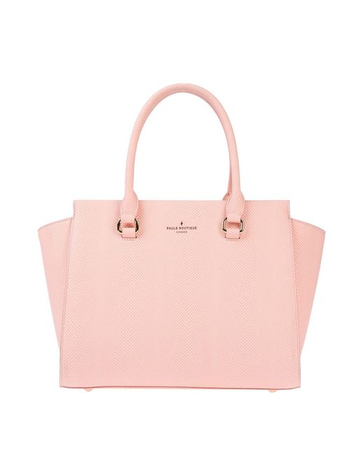 PAULS BOUTIQUE LONDON tote bag EVELYN line pink