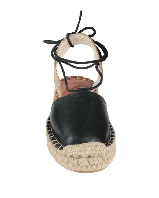 Alohas Black Espadrilles Leather