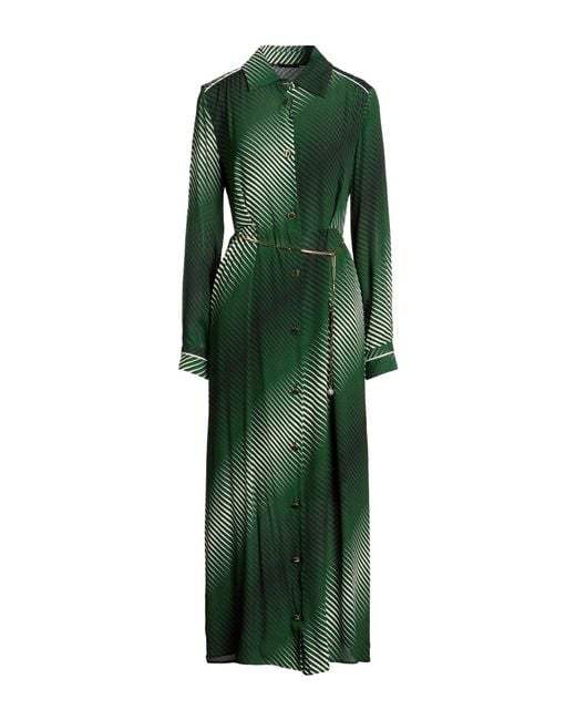 Hanita Green Maxi Dress Viscose