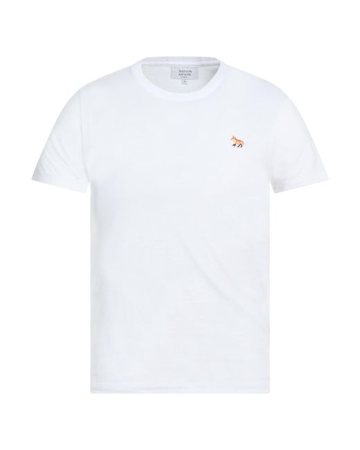 Maison Kitsuné White T-Shirt Cotton for men