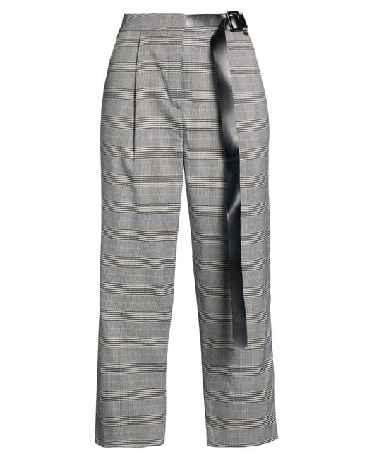 Manila Grace Gray Pants Polyester, Viscose, Elastane