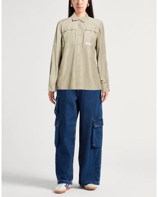 Camicia di Jack Wolfskin in Natural