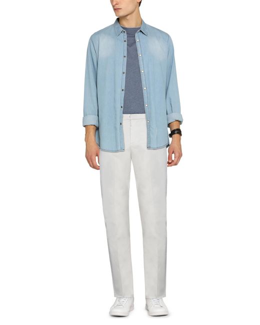 Dondup White Trouser for men