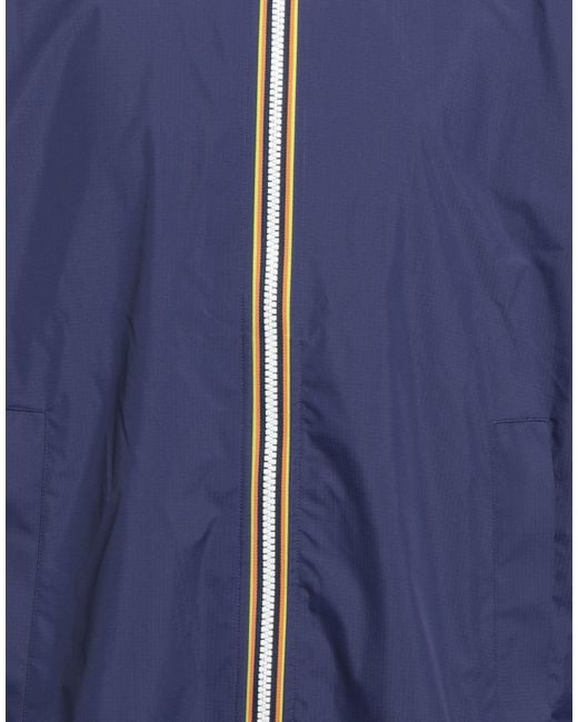 K-Way Blue Jacket Polyamide, Polyurethane for men