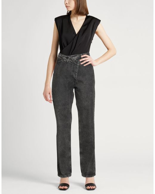 FEDERICA TOSI Gray Jeans Cotton