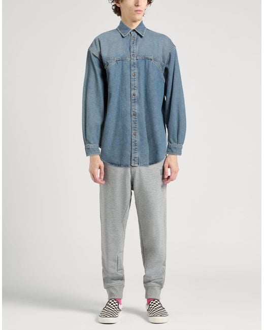 Camisa Vaquera Moschino de hombre de color Blue