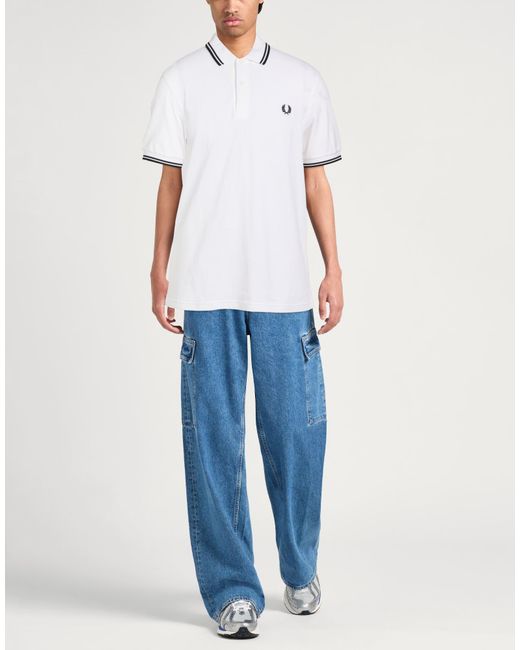 Fred Perry White Polo Shirt for men