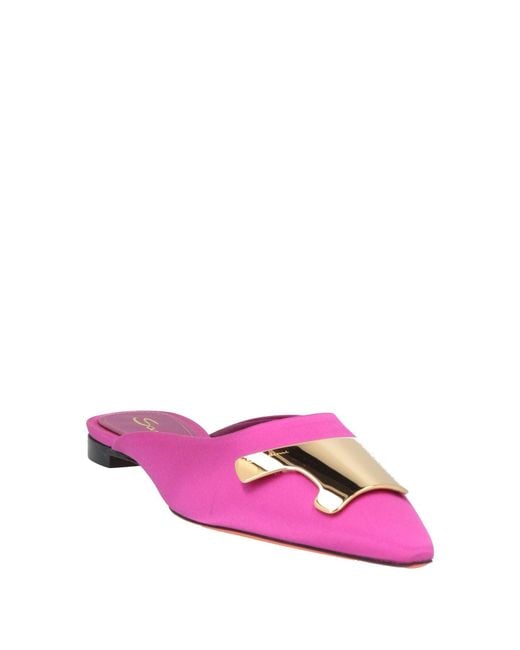 Santoni Pink Mules & Clogs