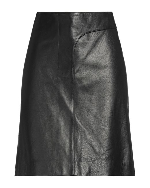 Jacquemus Gray Mini Skirt Lambskin