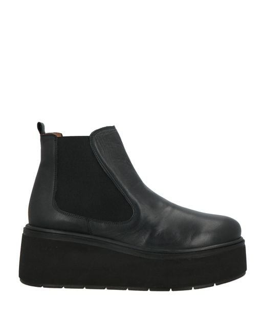 Epoche' Xi Black Ankle Boots Leather