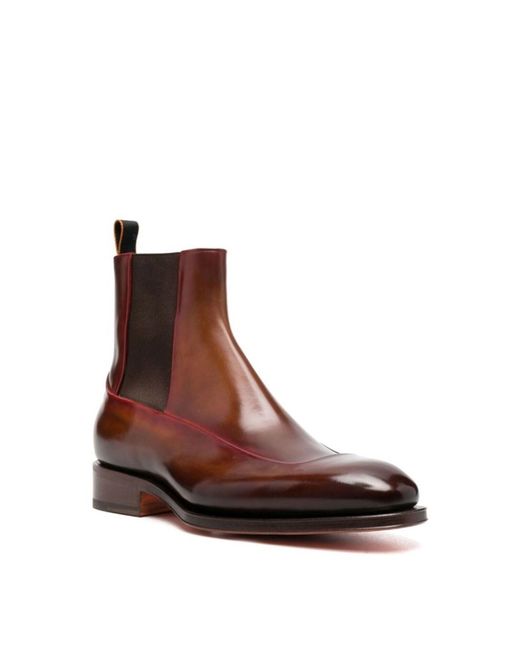 Bottines Santoni pour homme en coloris Brown