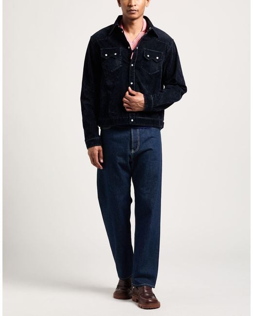 DSquared² Blue Midnight Jacket Cotton for men