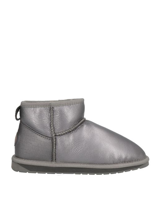 EMU Gray Ankle Boots