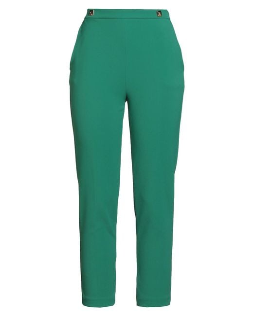 Elisabetta Franchi Green Trouser