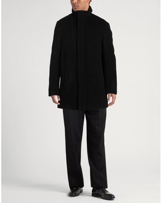 Emporio Armani Black Coat for men