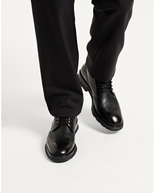 McQueen Black Ankle Boots for men