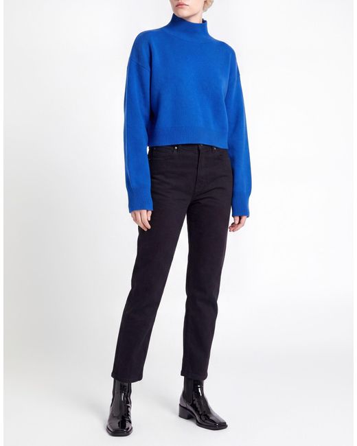 Rabanne Blue Turtleneck Virgin Wool