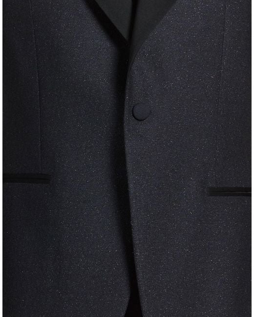 Lardini Black Blazer Wool, Polyester, Elastane for men