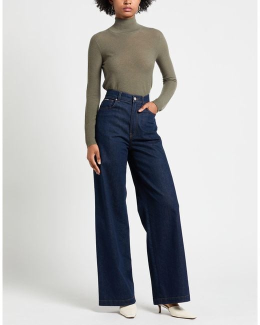 Gentry Portofino Green Turtleneck Cashmere