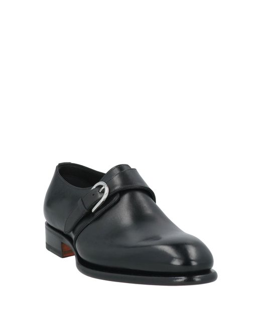 Santoni Black Loafer for men