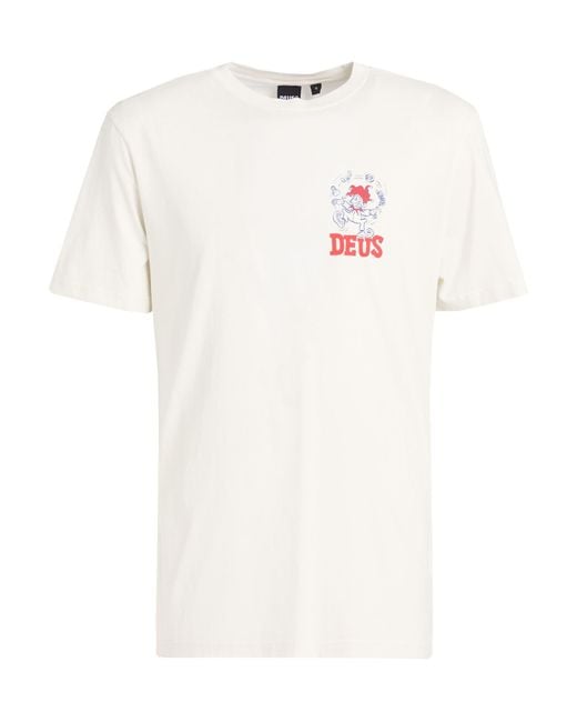 Deus Ex Machina White T-Shirt Organic Cotton for men