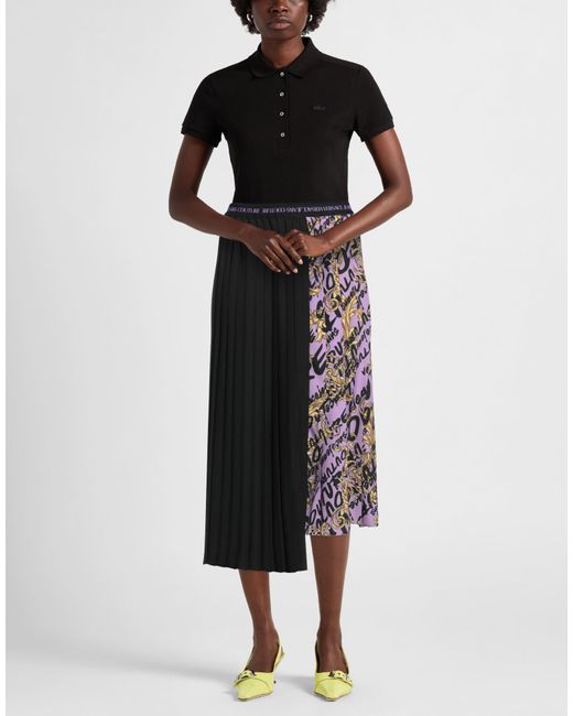Versace Jeans Couture Black Midi Skirt
