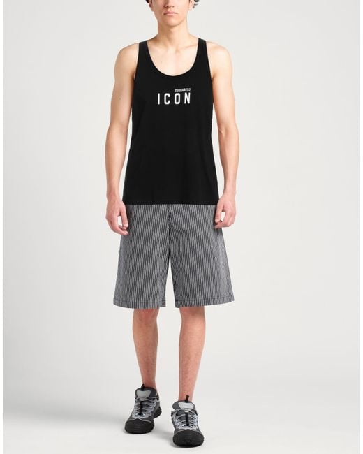 DSquared² Black Tank Top for men