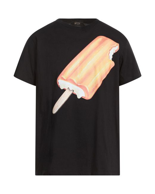 N°21 Black T-Shirt for men