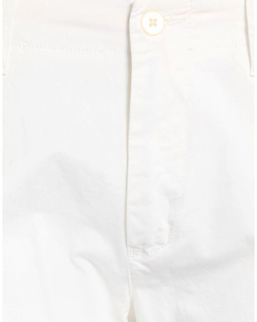 Corneliani White Pants Cotton, Elastane for men