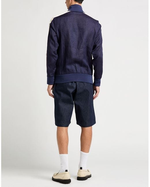 Palm Angels Blue Jacket Linen for men