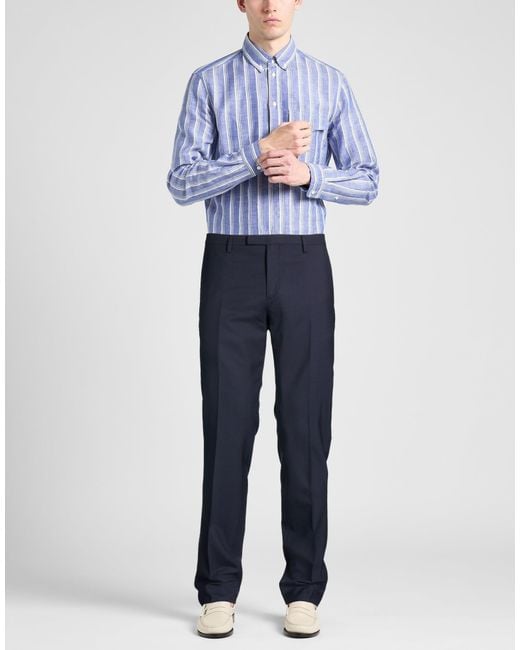 Boglioli Blue Pants for men