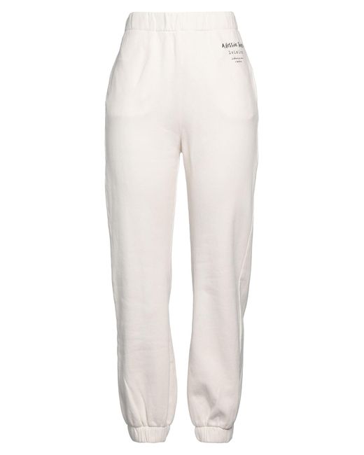 ALESSIA SANTI White Loisirs Pants Cotton